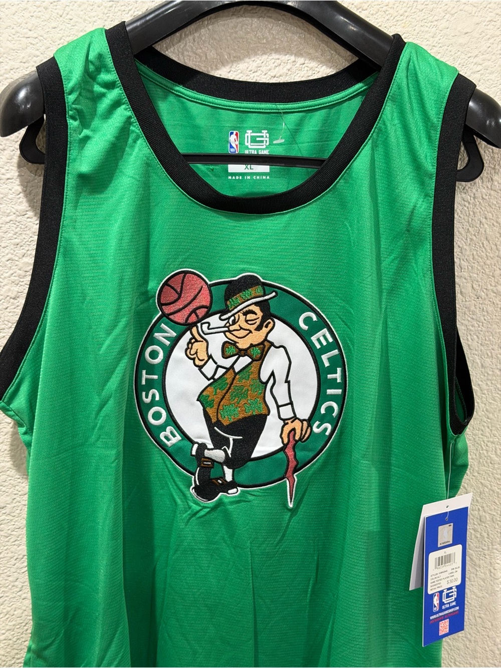NFL Green Boston Celtics Logo Tank with Black Trim